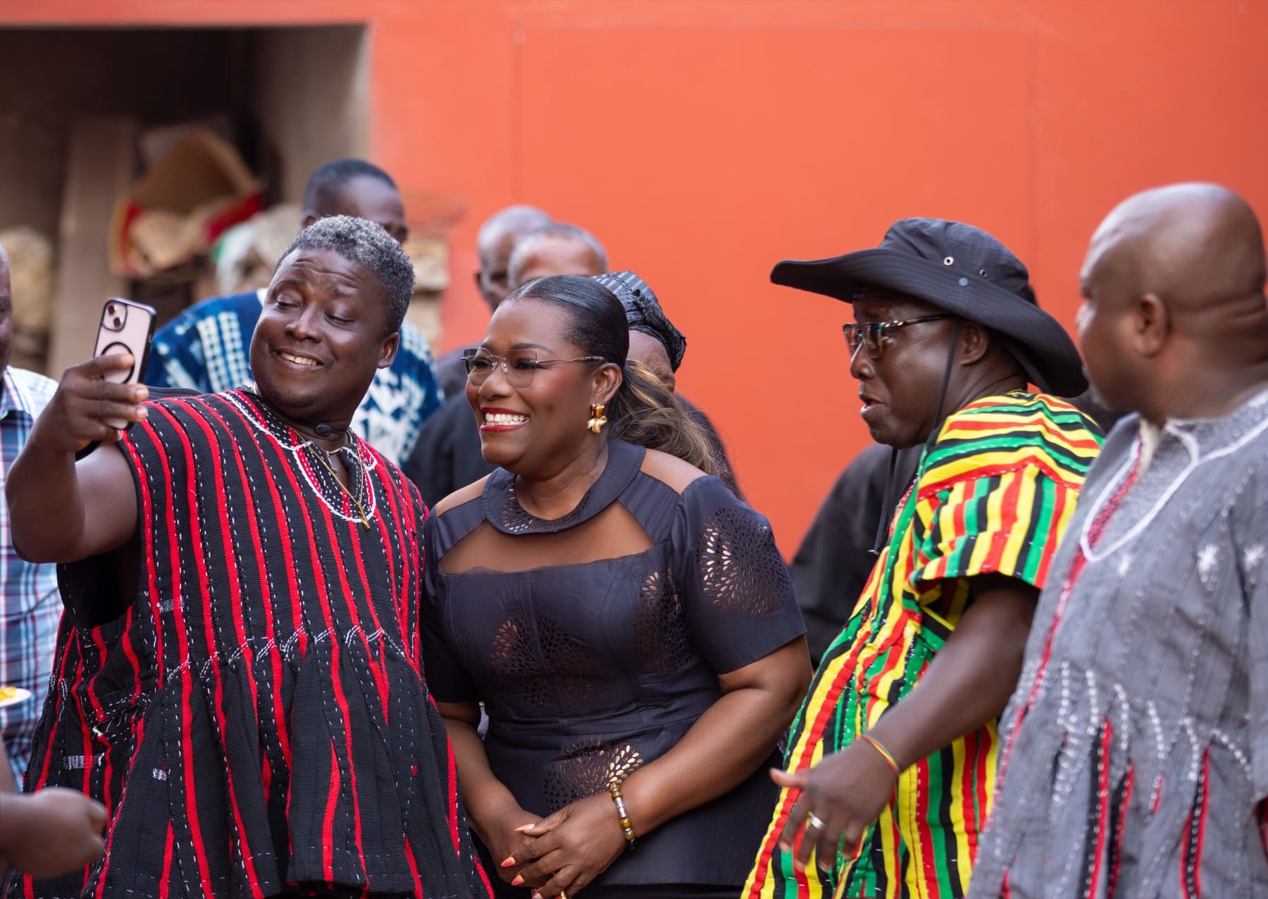 Nana Oye sharing a community moment